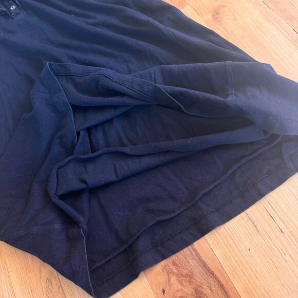 Velvet by Graham & Spencer Dress Black Long sleeve button 100% cotton sz Small S - Picture 4 of 9